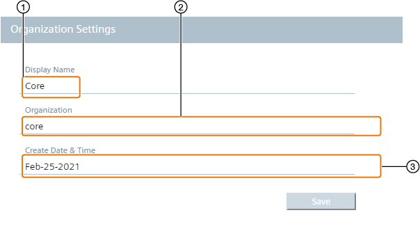 organization settings