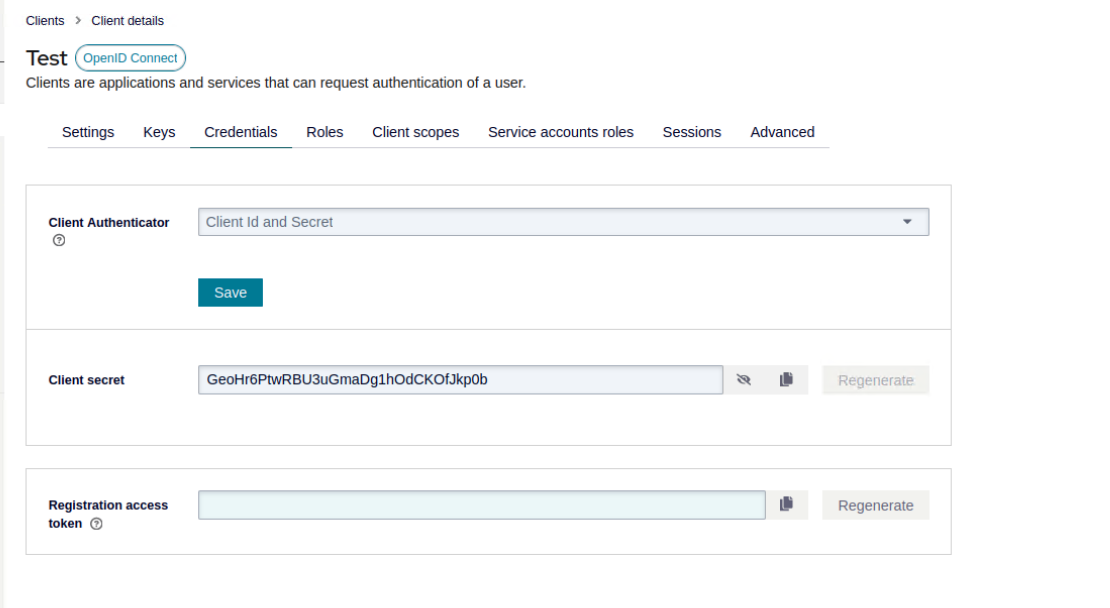 client ID and secret